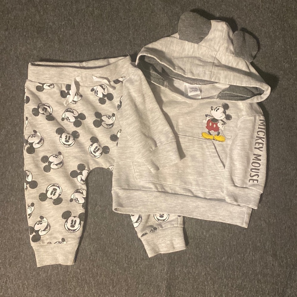Disney Baby hoodie jogger Mickey Mouse set